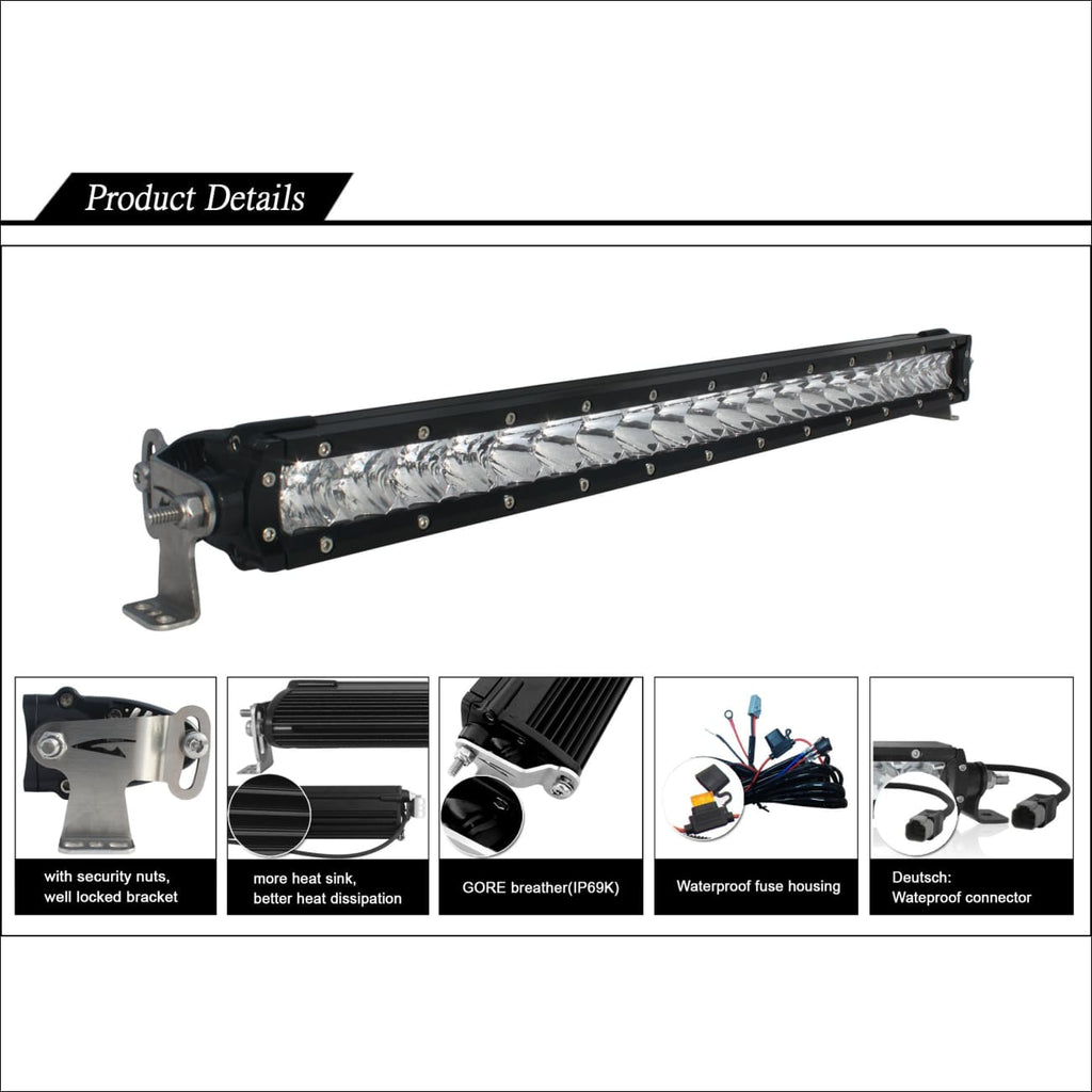 Aurora aurora-10-inch-single-row-led-