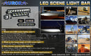 Aurora 20 Inch Single Row LED Light Bar with Scene Beam Pattern - LED Light Bar