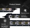 Aurora 20 Inch Single Row LED Light Bar with Scene Beam Pattern