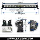 20 inch nssr light bar dimensions