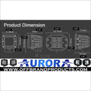 Aurora 3 Inch Multi Function LED Brake Light and LED Reverse Light Kit - LED Light Pod