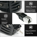 Aurora 3 Inch LED Light Pod W/ Scene light Beam Kit - 3 880 Lumens - LED Light Pod