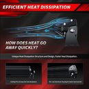 D6 aurora led light bar heat dissipation