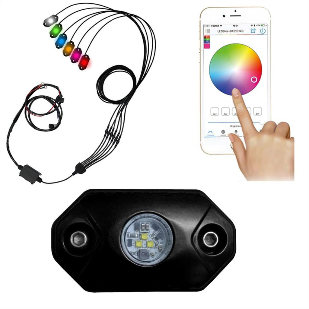 Aurora Waterproof Multi-Color LED Rock Light Kit – LEXBERN