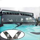 Jeep Wrangler JK 20 Inch Hood Light Bar Mount - Light Bar Mount