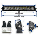 Aurora 20 Inch D5D1 Slim Series Light Bar - LED Light Bar