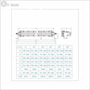 Aurora 20 Inch Single Row SAE Complaint LED Light Bar - 11 880 Lumens - LED Light Bar
