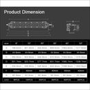 Aurora 50 Inch Single Row LED Light Bar with Scene Beam Pattern - LED Light Bar