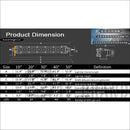 Aurora 50 Inch Single Row LED Light Bar with Scene Beam Pattern