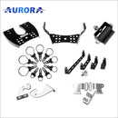 Aurora ATV Handle Bar Bracket for 10 Inch LED Light Bar - UTV/Dirt bike/Side by Side - Light Bar Mount - ATV-Dirt-Bike