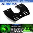 Aurora ATV Handle Bar Cubed Bracket Kit w/ Light Cube - Infrared Flood - Light Bar Mount - ATV-Dirt-Bike
