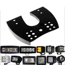Aurora ATV Handle Bar Cubed Bracket Kit w/ Light Cube - Light Bar Mount - ATV-Dirt-Bike