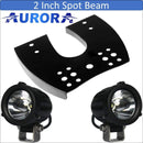 Aurora ATV Handle Bar Cubed Bracket Kit w/ Light Cube - 2 Inch Round - Light Bar Mount - ATV-Dirt-Bike