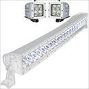 Aurora CAT 2 Bundle Curved - 20 Inch Plus 3 Inch - 21,000 Lumens boat light bar