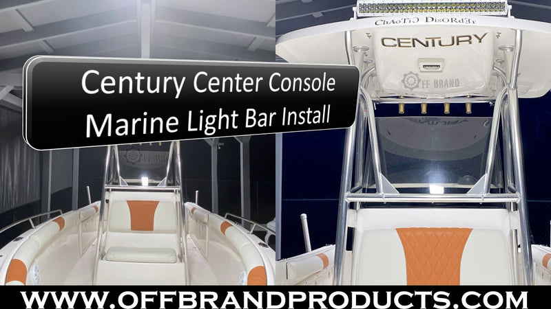 Century-Center-Console-boat0light-bar-installation