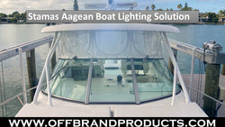 50-inch-white-curved-boat-light-bar-stama-aegean-42-foot-installed