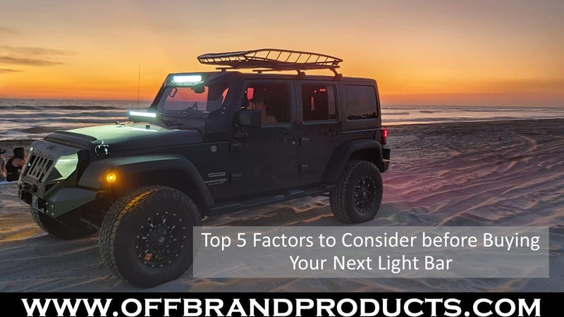 Top 5 Factors you Should Consider Before buying Your Next Light Bar