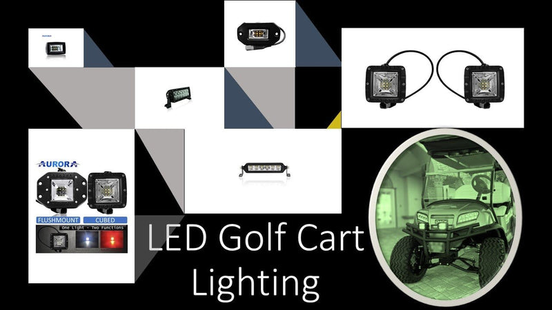 Best LED Lights For Golf Carts Part III - LED Reverse Lights - Brake Lights and Light Bars