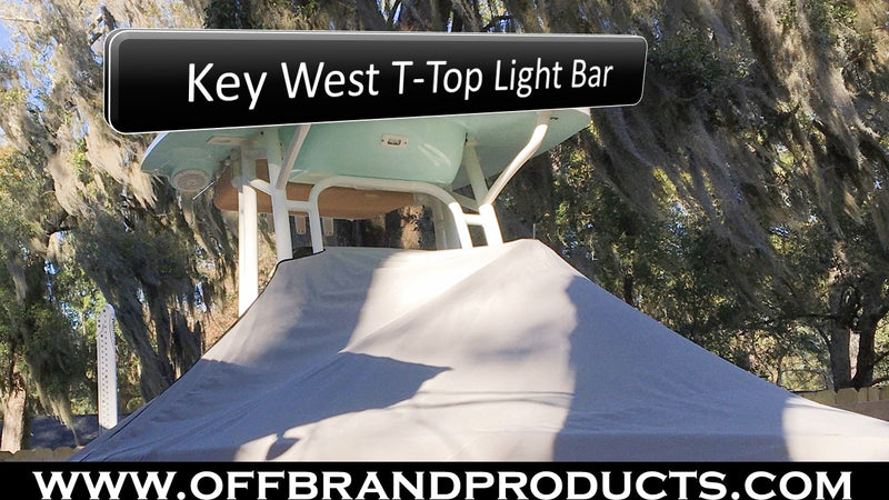 key west t-top light bar aurora boat light bar
