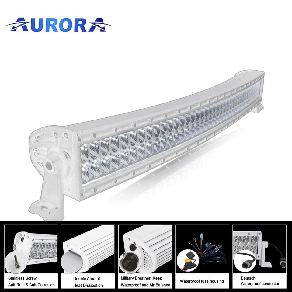 Toyota tundra 40 inch curved white light bar