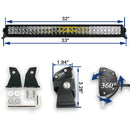 Aurora 30 Inch D6D1 Slim Series Light Bar -28,500 Lumens