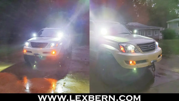 Lexus-GX470-aurora-led-fog-lights-amber-LED-ditch-lights-collage