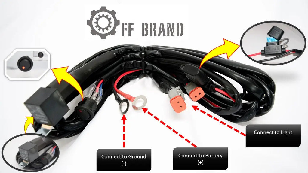 how to power led light bar