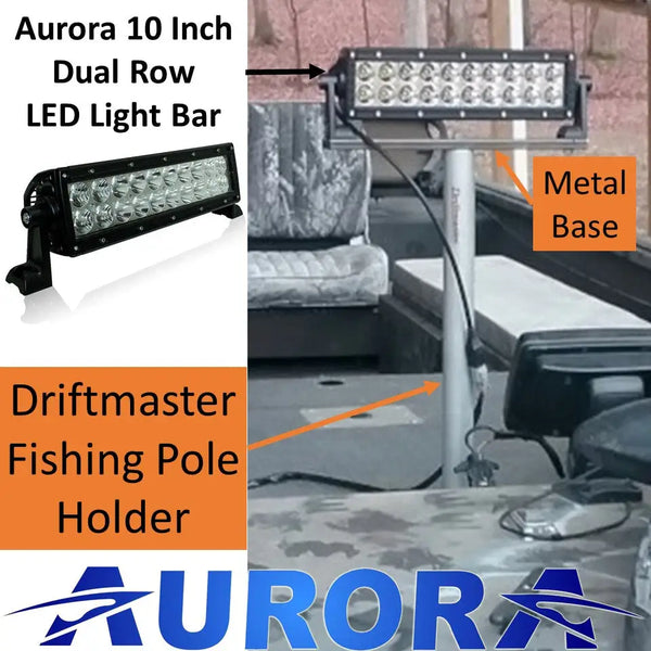 Bass Boat LED lighting Aurora 10 Inch LED light bar