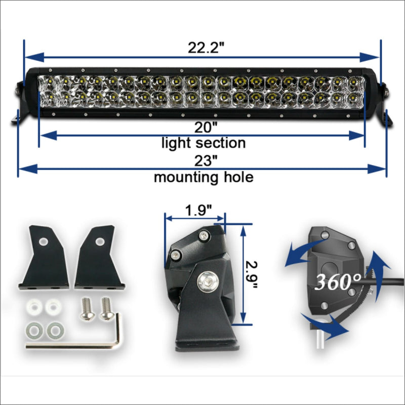 Aurora 21.5 Inch LED Light Bar D5 Series - 8 360 Lumens - LED Light Bar