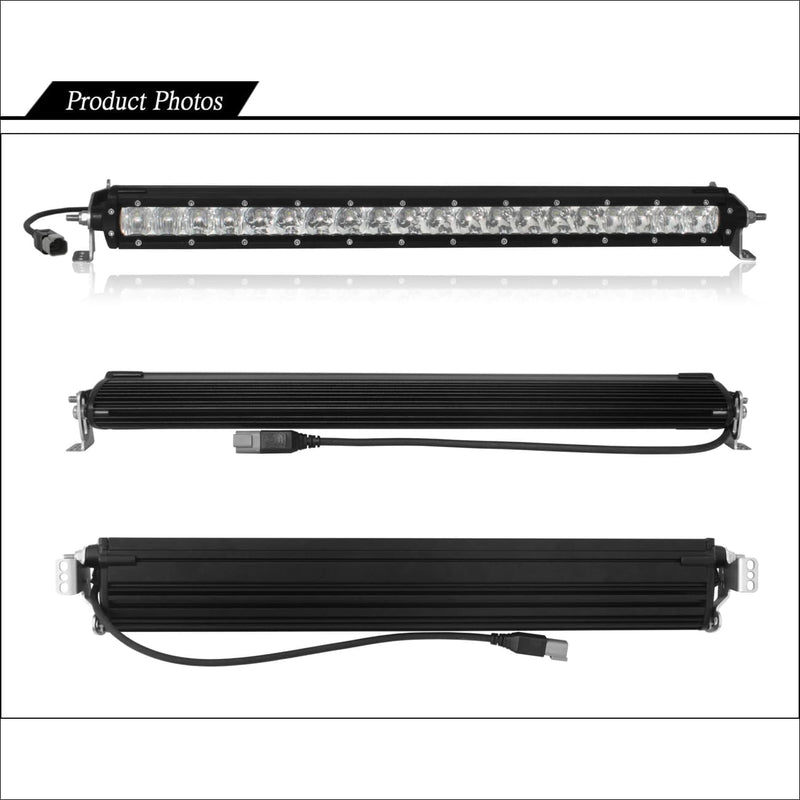 Aurora 20 Inch Single Row LED Light Bar - 8 560 Lumens - LED Light Bar