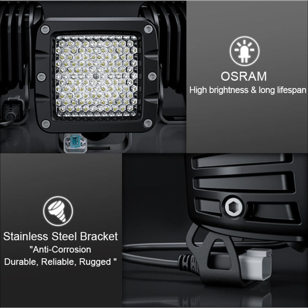 Aurora 3 Inch LED Light Cube with Diffusion Beam Kit 3,880 Lumens – LEXBERN