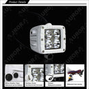 Aurora 3 Inch Marine White LED Cube Kit - 3 880 Lumens - Marine Lights