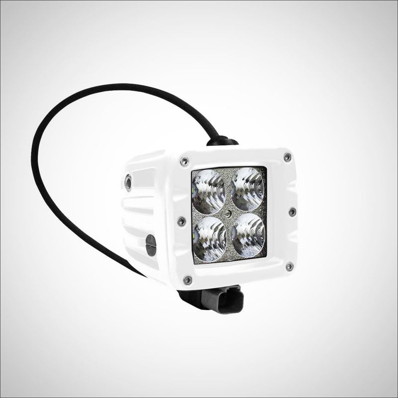 Aurora 3 Inch Marine White LED Cube Kit - 3 880 Lumens - Marine Lights