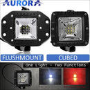 Aurora 3 Inch LED Multi Function LED Light w/ White & Red Light Kit - LED Light Pod