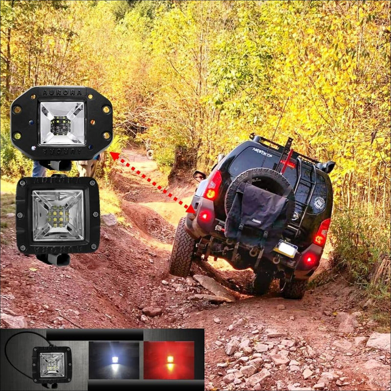 Aurora 3 Inch Multi Function LED Brake Light and LED Reverse Light Kit LEXBERN Aurora 3 Inch Multi Function LED Brake Light and LED Reverse Light Kit LEXBERN