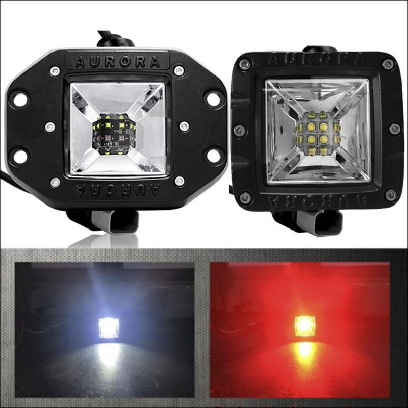 Aurora 3 Inch Multi Function LED Brake Light and LED Reverse Light Kit ...