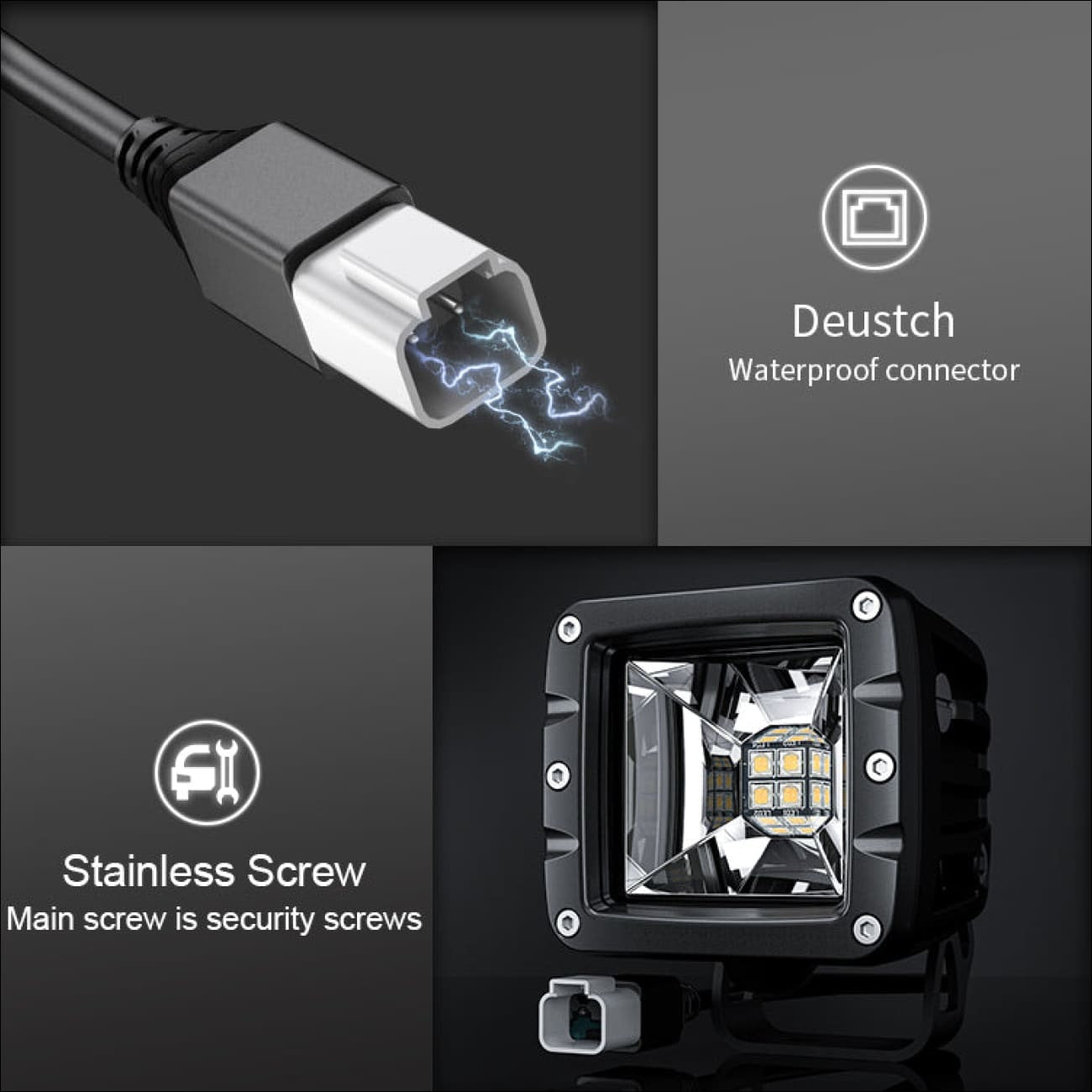 Aurora 3 Inch Wide Angle Scene Beam LED Light Kit - 3,880 Lumens – LEXBERN