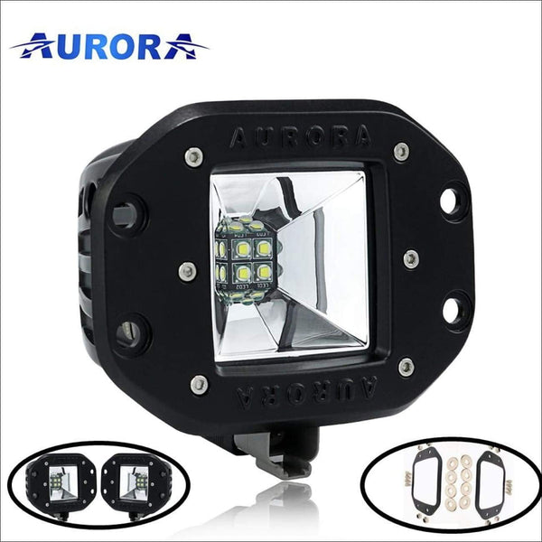 Aurora 3 Inch Wide Angle Scene Beam LED Light Kit - 3 880 Lumens - Flush-Mount - LED Light Pod