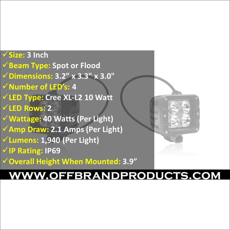 Aurora 30 Inch Dual Row + 3 Inch Cubed Bundle - 29,000 Lumens