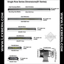 aurora-single-row-light-bars-dimensions