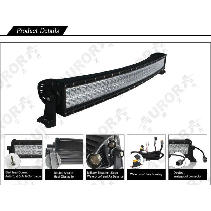 Aurora 40 Inch Curved LED Light Bar - 34 240 Lumens - LED Light Bar