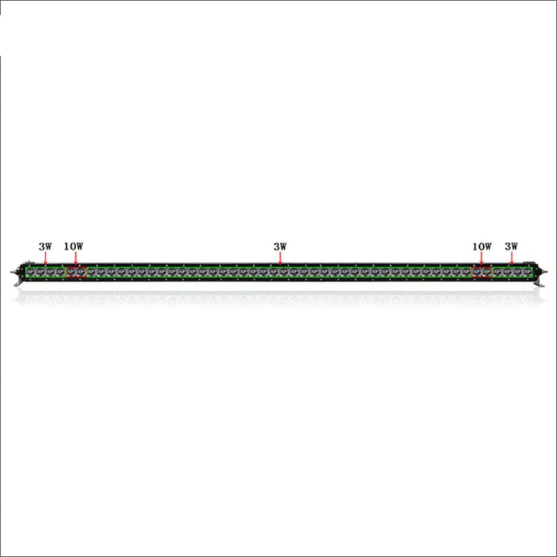 Aurora 50 Inch Single Row LED Light Bar - Hybrid Series 18 774 Lumens - LED Light Bar