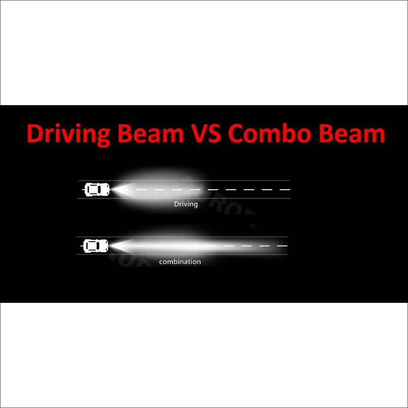 Aurora 6 Inch Single Row combination beam vs driving beam