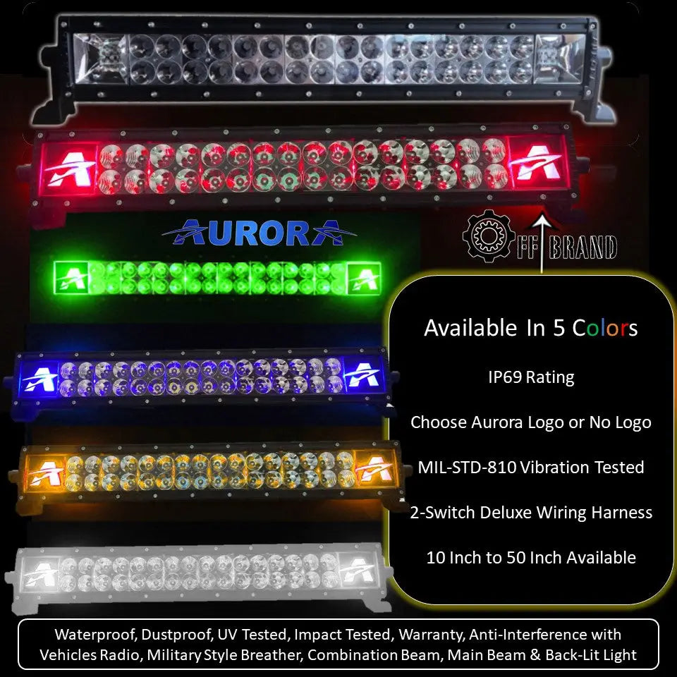 aurora back lit led light bars