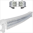 Aurora CAT 4 Bundle Curved - 40 Inch Plus 3 Inch - 38,000 Lumens boat light bar