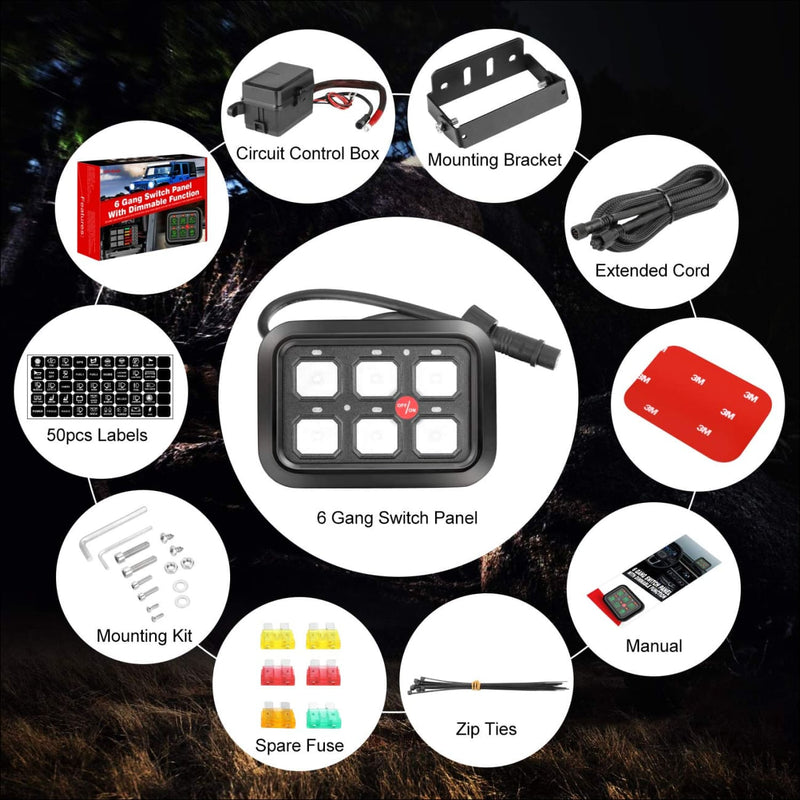 light-bar-switch-panel-kit-contents