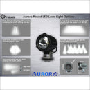 Aurora R-Series 2 Inch Laser Round LED Light Pod - LED Driving Light