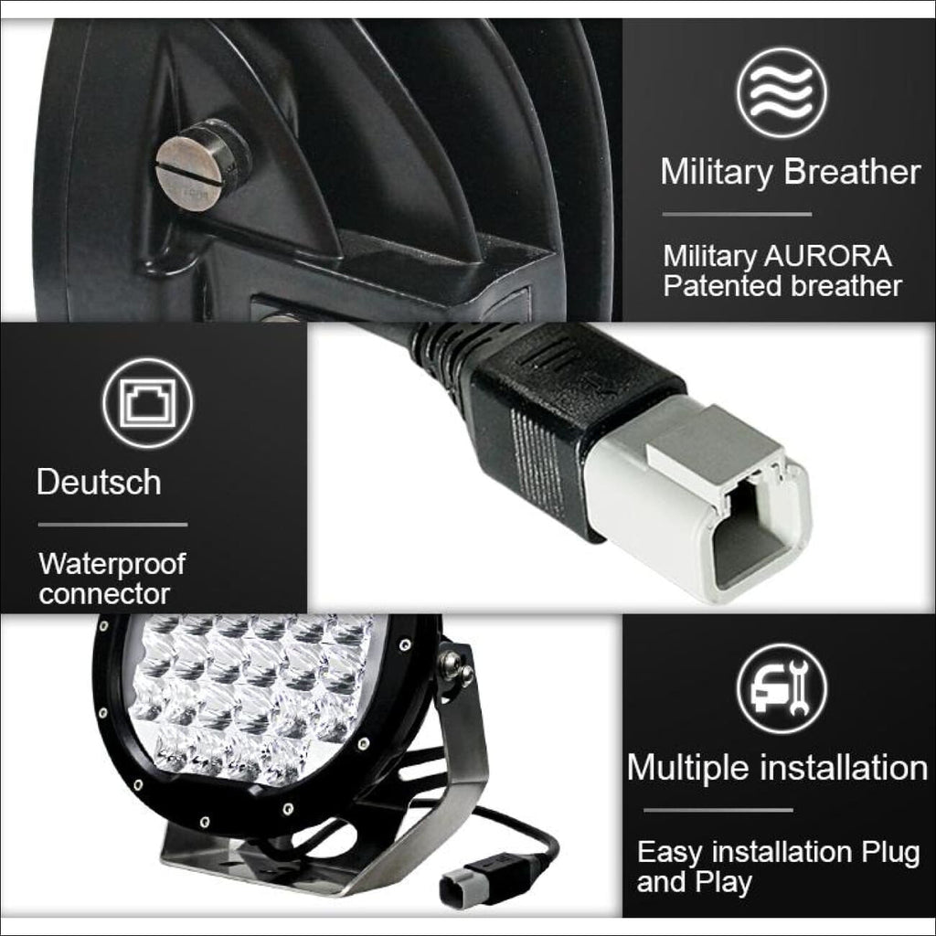 Aurora R-Series 5-8 Round 5 inch LED Light Kit - 11,382 Lumens – LEXBERN