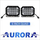 Aurora 6 Inch Quad LED Light - 10 840 Lumens - LED Driving Light
