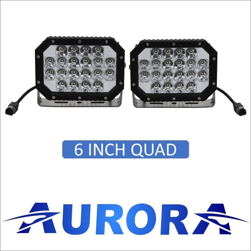 Led 6 Row Light Aurora R - Series 6 - 6 Quad LED Light 6 Inch - 10,840 Lumens – LEXBERN
